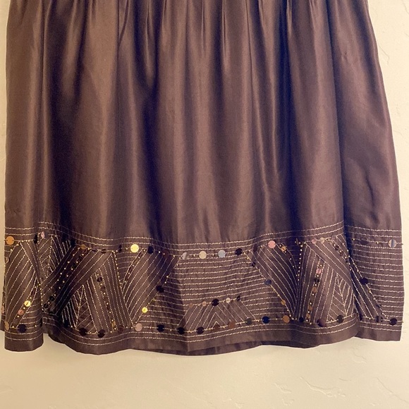 3/$20 Alfani- Silky Chocolate Skirt, 8, EUC - Picture 4 of 11